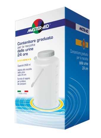 CONTENITORE RACCOLTA URINA MASTER-AID 24 H 2500 ML - Farmacia Murachelli Di Putelli dr. Giovanni