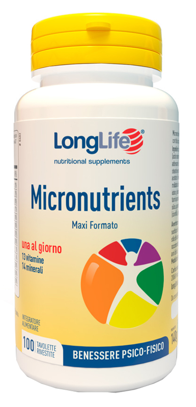 LONGLIFE MICRONUTRIENTS 100 TAVOLETTE RIVESTITE - Farmacia Murachelli Di Putelli dr. Giovanni