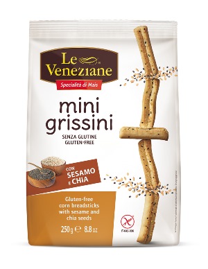 LE VENEZIANE MINI GRISSINI SESAMO E CHIA 250 G - Farmacia Murachelli Di Putelli dr. Giovanni