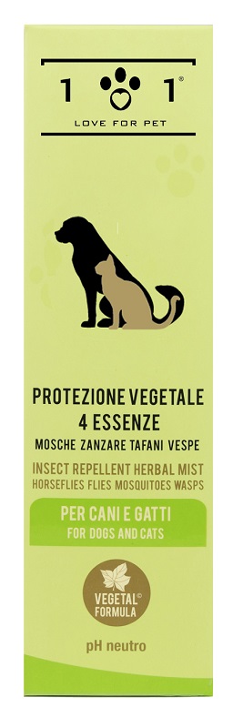 101 LOVE FOR PET PROTEZIONE VEGETALE QUATTRO ESSENZE PER CANI E GATTI 250 ML - Farmacia Murachelli Di Putelli dr. Giovanni