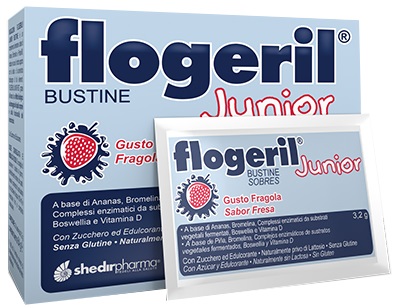 FLOGERIL JUNIOR FRAGOLA 20 BUSTINE - Farmacia Murachelli Di Putelli dr. Giovanni