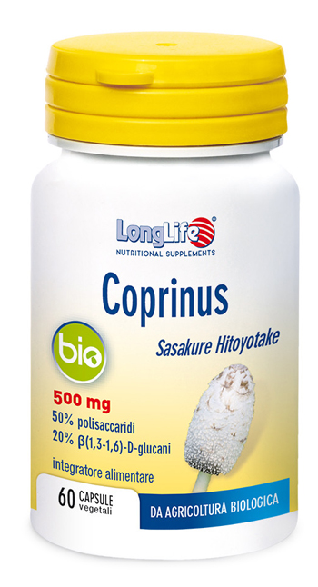 LONGLIFE COPRINUS BIO 60 CAPSULE VEGETALI - Farmacia Murachelli Di Putelli dr. Giovanni