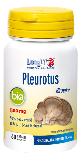 LONGLIFE PLEUROTUS BIO 60 CAPSULE VEGETALI - Farmacia Murachelli Di Putelli dr. Giovanni