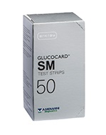 TEST STRIPS PER MISURAZIONE GLICEMIA GLUCOCARD SM 50 PEZZI - Farmacia Murachelli Di Putelli dr. Giovanni