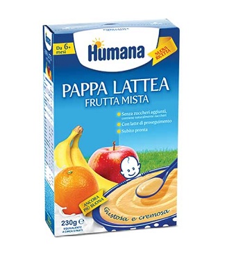 HUMANA PAPPA FRUTTA MISTA 230 G - Farmacia Murachelli Di Putelli dr. Giovanni