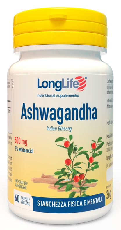 LONGLIFE ASHWAGANDHA 60 CAPSULE 500 MG - Farmacia Murachelli Di Putelli dr. Giovanni