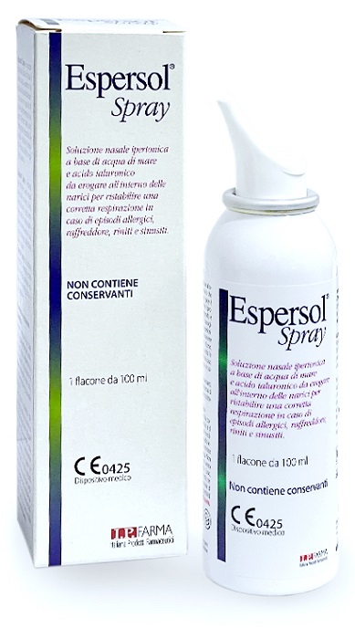 SOLUZIONE NASALE ESPERSOL SPRAY IPERTONICA A BASE DI ACQUA DI MARE E ACIDO IALURONICO 0,02% 100ML - Farmacia Murachelli Di Putelli dr. Giovanni