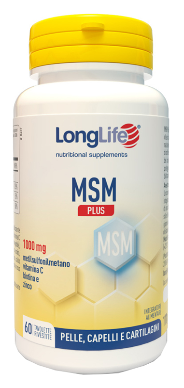 LONGLIFE MSM PLUS 60 TAVOLETTE RIVESTITE DA 1,85 G - Farmacia Murachelli Di Putelli dr. Giovanni