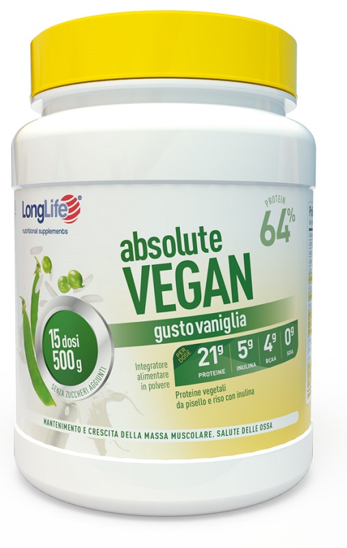 LONGLIFE ABSOLUTE VEGAN 500 G - Farmacia Murachelli Di Putelli dr. Giovanni