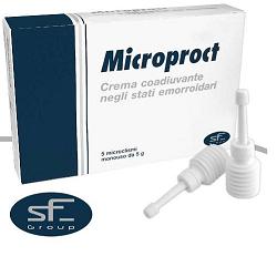 CREMA RETTALE MICROPROCT IN MICROCLISMI COADIUVANTE NEGLI STATI EMORROIDARI 6 PEZZI DA 8 G - Farmacia Murachelli Di Putelli dr. Giovanni