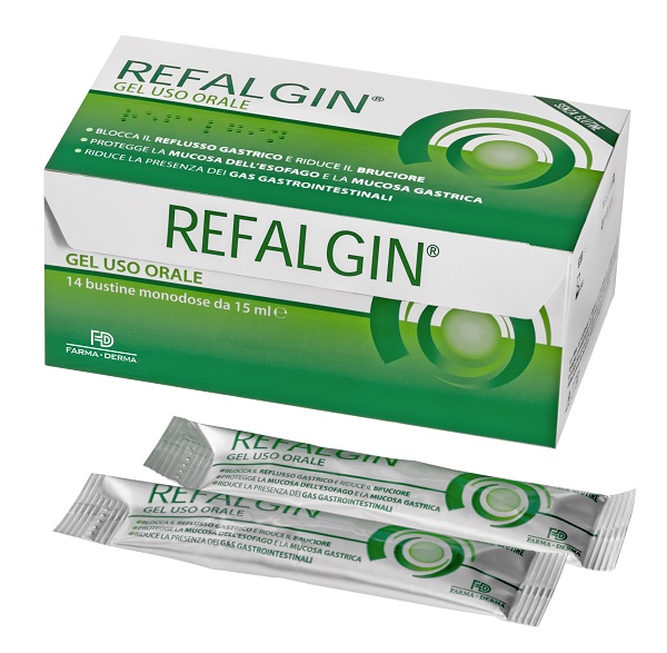 REFALGIN GEL OROSOLUBILE ANTIREFLUSSO 14 BUSTINE 15 ML - Farmacia Murachelli Di Putelli dr. Giovanni