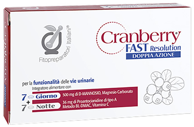 CRANBERRY D-FAST 7 COMPRESSE + 7 COMPRESSE - Farmacia Murachelli Di Putelli dr. Giovanni