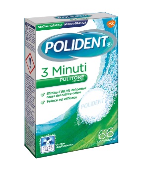 POLIDENT 3 MINUTI 66 COMPRESSE - Farmacia Murachelli Di Putelli dr. Giovanni