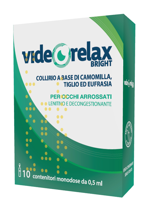 COLLIRIO LENITIVO DECONGESTIONANTE VIDEORELAX BRIGHT MONODOSE 0,5 ML 10 PEZZI - Farmacia Murachelli Di Putelli dr. Giovanni