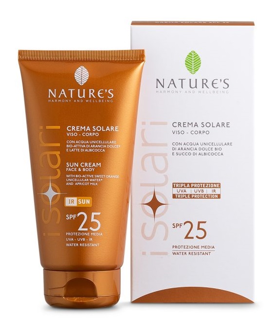 NATURE'S I SOLARI CREMA SOLARE VISO E CORPO SPF 25 IR SUN 150 ML - Farmacia Murachelli Di Putelli dr. Giovanni