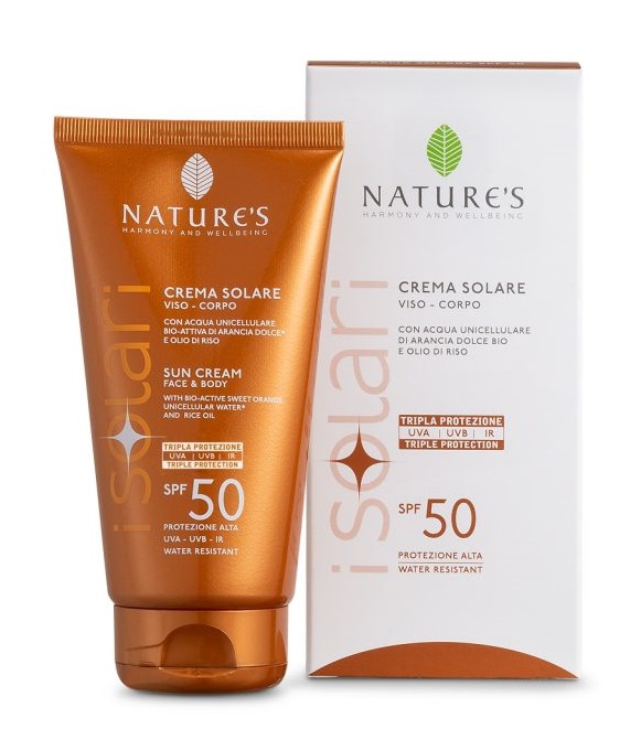 NATURE'S I SOLARI CREMA SOLARE VISO E CORPO SPF 50 IR SUN 150 ML - Farmacia Murachelli Di Putelli dr. Giovanni
