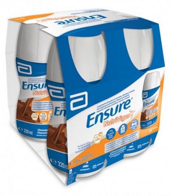 ENSURE NUTRIVIGOR CIOCCOLATO 4 BOTTIGLIE DA 220 ML - Farmacia Murachelli Di Putelli dr. Giovanni