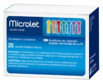 LANCETTE PUNGIDITO PER DISPOSITIVO MICROLET 25 PEZZI - Farmacia Murachelli Di Putelli dr. Giovanni