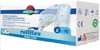 CEROTTO IMPERMEABILE PER FISSAGGIO MEDICAZIONI MASTER-AID ROLLFLEX A-STOP M 10X10 CM - Farmacia Murachelli Di Putelli dr. Giovanni