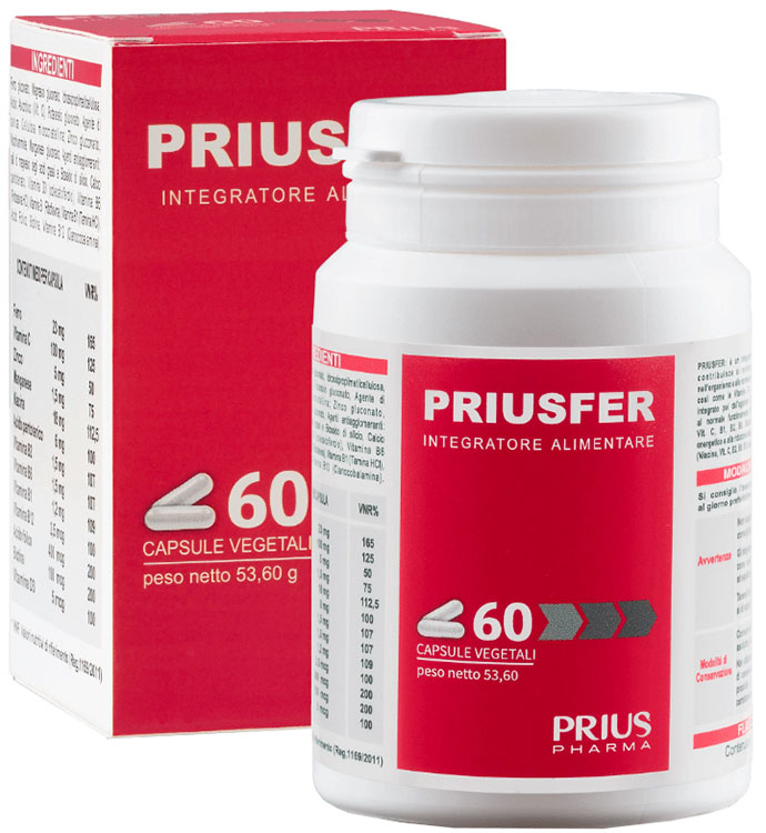 PRIUSFER 60 CAPSULE - Farmacia Murachelli Di Putelli dr. Giovanni