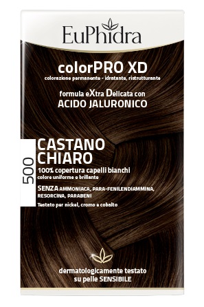 EUPHIDRA COLORPRO XD 500 CAST CHIARO GEL COLORANTE CAPELLI IN FLACONE + ATTIVANTE + BALSAMO + GUANTI - Farmacia Murachelli Di Putelli dr. Giovanni
