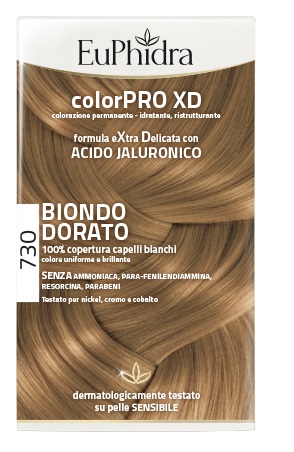EUPHIDRA COLORPRO XD 730 BIONDO DORATO GEL COLORANTE CAPELLI IN FLACONE + ATTIVANTE + BALSAMO + GUANTI - Farmacia Murachelli Di Putelli dr. Giovanni