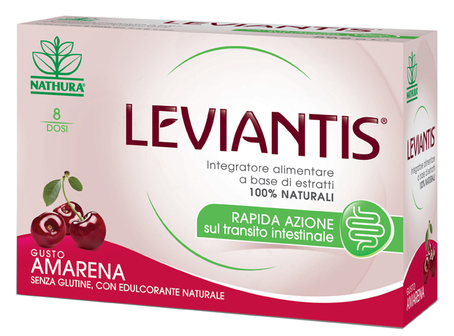 LEVIANTIS SENZA GLUTINE GUSTO AMARENA 8 DOSI / 16 BUSTE - Farmacia Murachelli Di Putelli dr. Giovanni