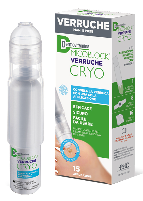 DERMOVITAMINA MICOBLOCK VERRUCHE CRYO SPRAY 38 ML - Farmacia Murachelli Di Putelli dr. Giovanni
