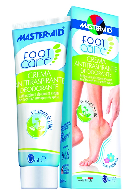 MASTER-AID FOOTCARE CREMA ANTITRASPIRANTE DEODORANTE 60 ML L3 - Farmacia Murachelli Di Putelli dr. Giovanni