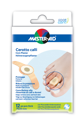 CEROTTO CALLIFUGO MASTER-AID FOOTCARE 71X22 MM 12 PEZZI B2 - Farmacia Murachelli Di Putelli dr. Giovanni