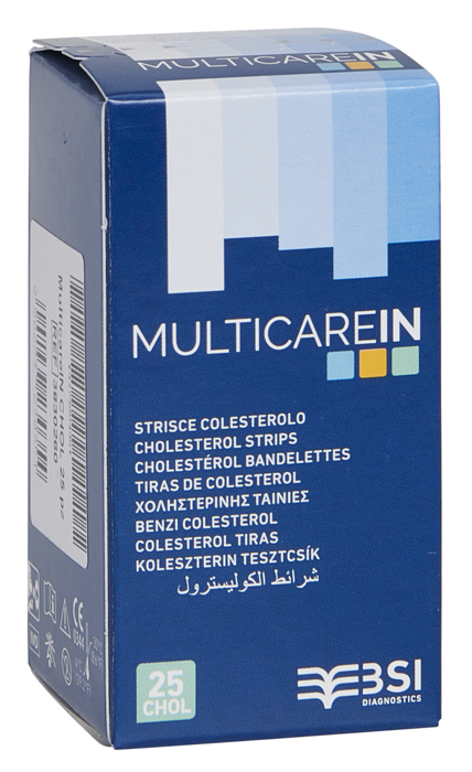 STRISCE MISURAZIONE GLICEMIA MULTICARE IN GLUCOSIO ELETTRODO 50 PEZZI - Farmacia Murachelli Di Putelli dr. Giovanni
