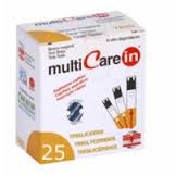 TEST TRIGLICERIDI MULTICARE IN STRISCE CON ASPRIAZIONE CAPILLARE 25 PEZZI - Farmacia Murachelli Di Putelli dr. Giovanni