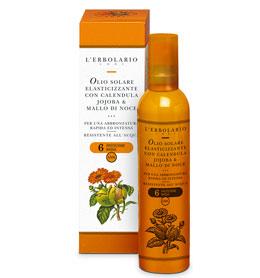 OLIO SOLARE ELASTICIZZANTE CALENDULA/JOJOBA/MALLO DI NOCE SPF6 100 ML - Farmacia Murachelli Di Putelli dr. Giovanni