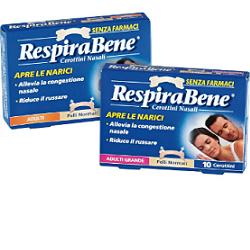 CEROTTO NASALE CLASSICO GRANDE ADULTI RESPIRA BENE 10 PEZZI - Farmacia Murachelli Di Putelli dr. Giovanni
