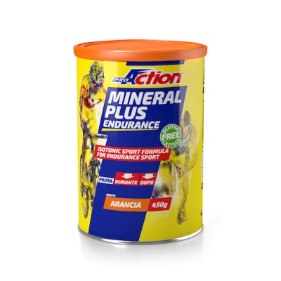 PROACTION MINERAL PLUS ENERGETICO E SALINO ISOTONICO ALL'ARANCIA 450 G - Farmacia Murachelli Di Putelli dr. Giovanni