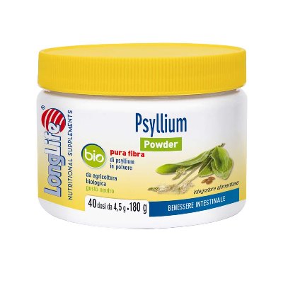 LONGLIFE PSYLLIUM POWDER BIO 180 G - Farmacia Murachelli Di Putelli dr. Giovanni