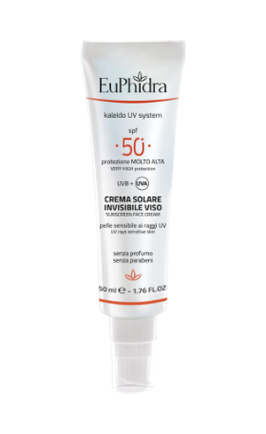EUPHIDRA KALEIDO UV SYSTEM CREMA SOLARE VISO 50+ INVISIBLE - Farmacia Murachelli Di Putelli dr. Giovanni
