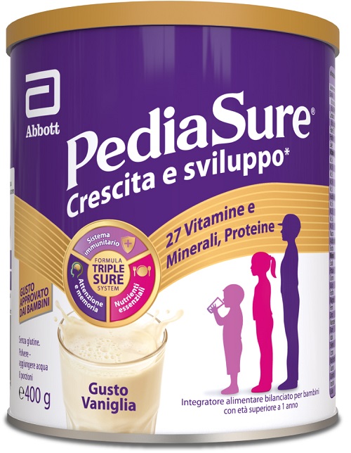 PEDIASURE CRESCITA&SVILUPPO VANIGLIA 400 G - Farmacia Murachelli Di Putelli dr. Giovanni
