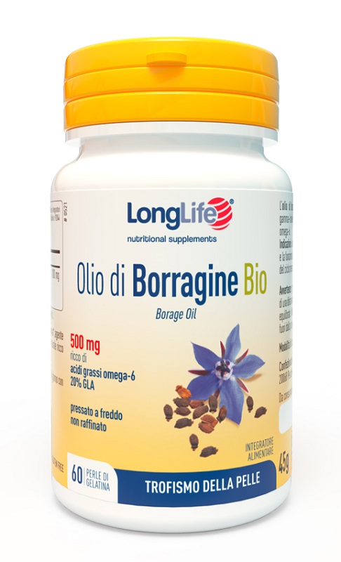 LONGLIFE OLIO BORRAGINE BIO 60 PERLE IN GELATINA - Farmacia Murachelli Di Putelli dr. Giovanni