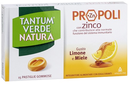 TANTUM VERDE NATURA 15 PASTIGLIE GOMMOSE LIMONE & MIELE - Farmacia Murachelli Di Putelli dr. Giovanni