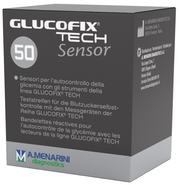 STRISCE MISURAZIONE GLICEMIA GLUCOFIX TECH SENSOR 50 PEZZI - Farmacia Murachelli Di Putelli dr. Giovanni