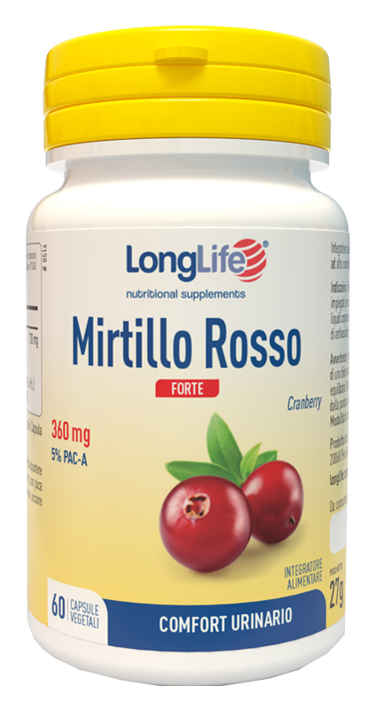 LONGLIFE MIRTILLO ROSSO FORTE 60 CAPSULE - Farmacia Murachelli Di Putelli dr. Giovanni