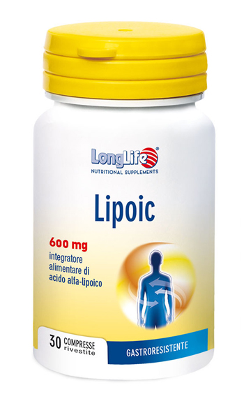 LONGLIFE LIPOIC 600 MG 30 COMPRESSE RIVESTITE DA 870 MG - Farmacia Murachelli Di Putelli dr. Giovanni