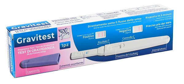 TEST GRAVIDANZA GRAVITEST 1 PEZZO GAMMADIS - Farmacia Murachelli Di Putelli dr. Giovanni