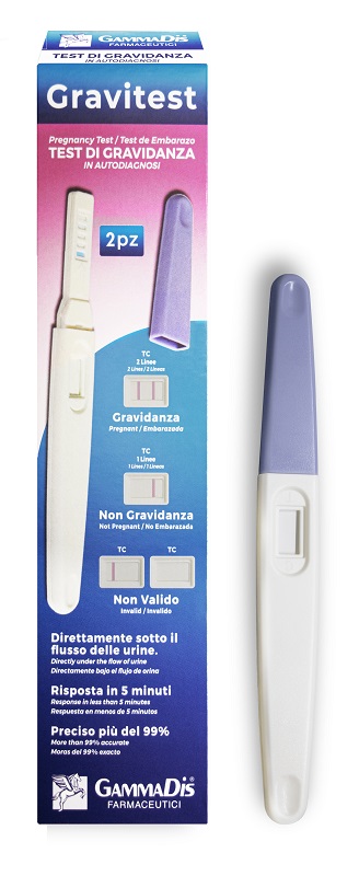 TEST GRAVIDANZA GRAVITEST 2 PEZZI GAMMADIS - Farmacia Murachelli Di Putelli dr. Giovanni