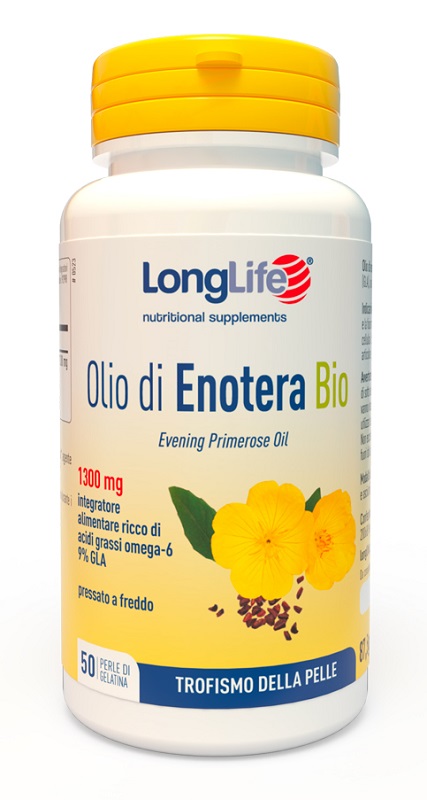 LONGLIFE OLIO ENOTERA BIO 1300 MG 50 PERLE IN GELATINA - Farmacia Murachelli Di Putelli dr. Giovanni