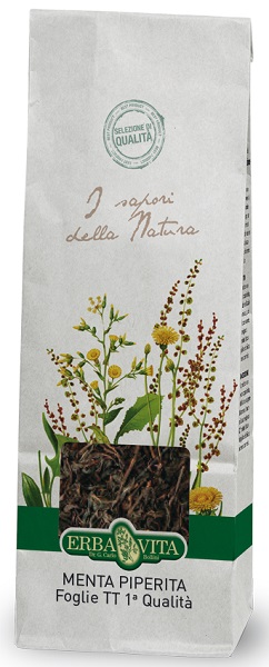 MENTA PIPERITA TAGLIO TISANA PRIMA QUALITA' FOGLIE 100 G - Farmacia Murachelli Di Putelli dr. Giovanni