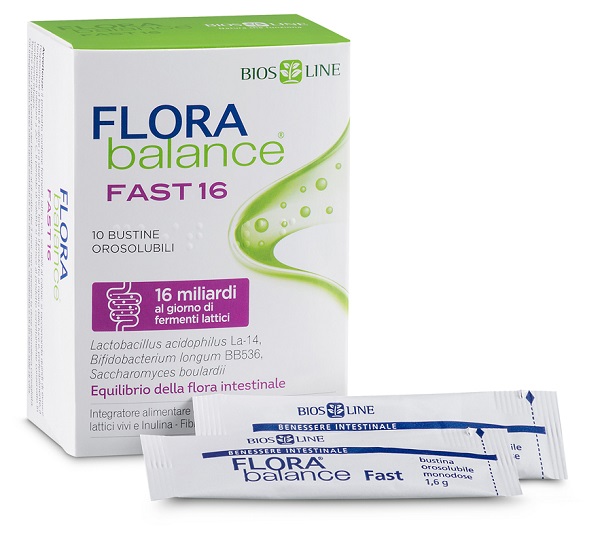 BIOSLINE FLORABALANCE FAST 10 BUSTINE OROSOLUBILI - Farmacia Murachelli Di Putelli dr. Giovanni