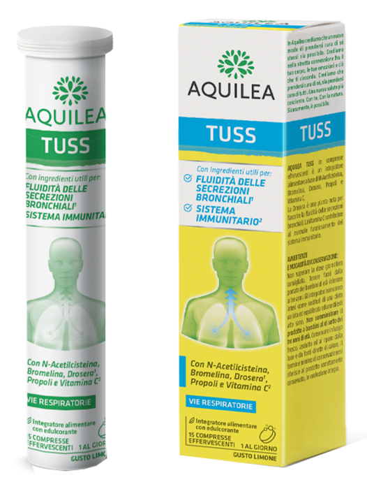 AQUILEA TUSS 15 COMPRESSE EFFERVESCENTI 90 G - Farmacia Murachelli Di Putelli dr. Giovanni