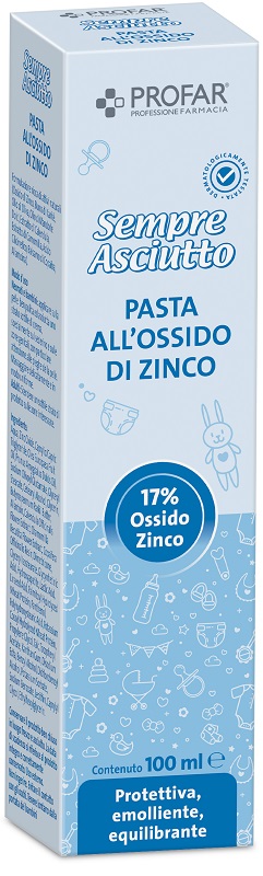 PROFAR SEMPRE ASCIUTTO PASTA ALL'OSSIDO DI ZINCO 17% 100 ML - Farmacia Murachelli Di Putelli dr. Giovanni